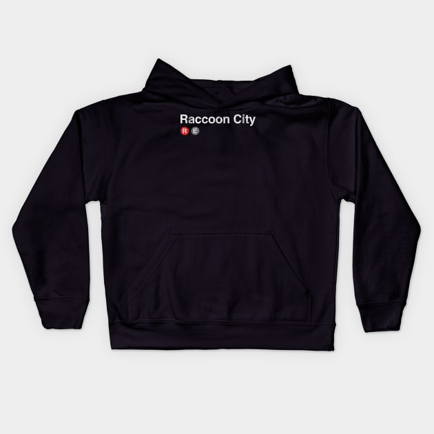 Raccoon City Kids Hoodie by huckblade